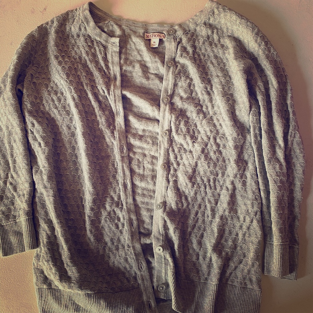 Gray thin sweater